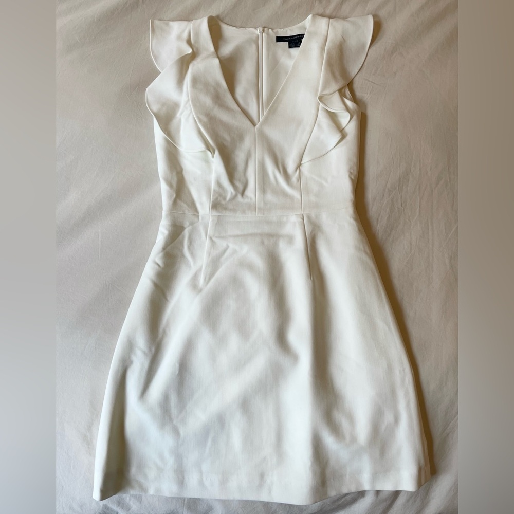 NWT French Connection Summer White Dress, US2 EUR XXS